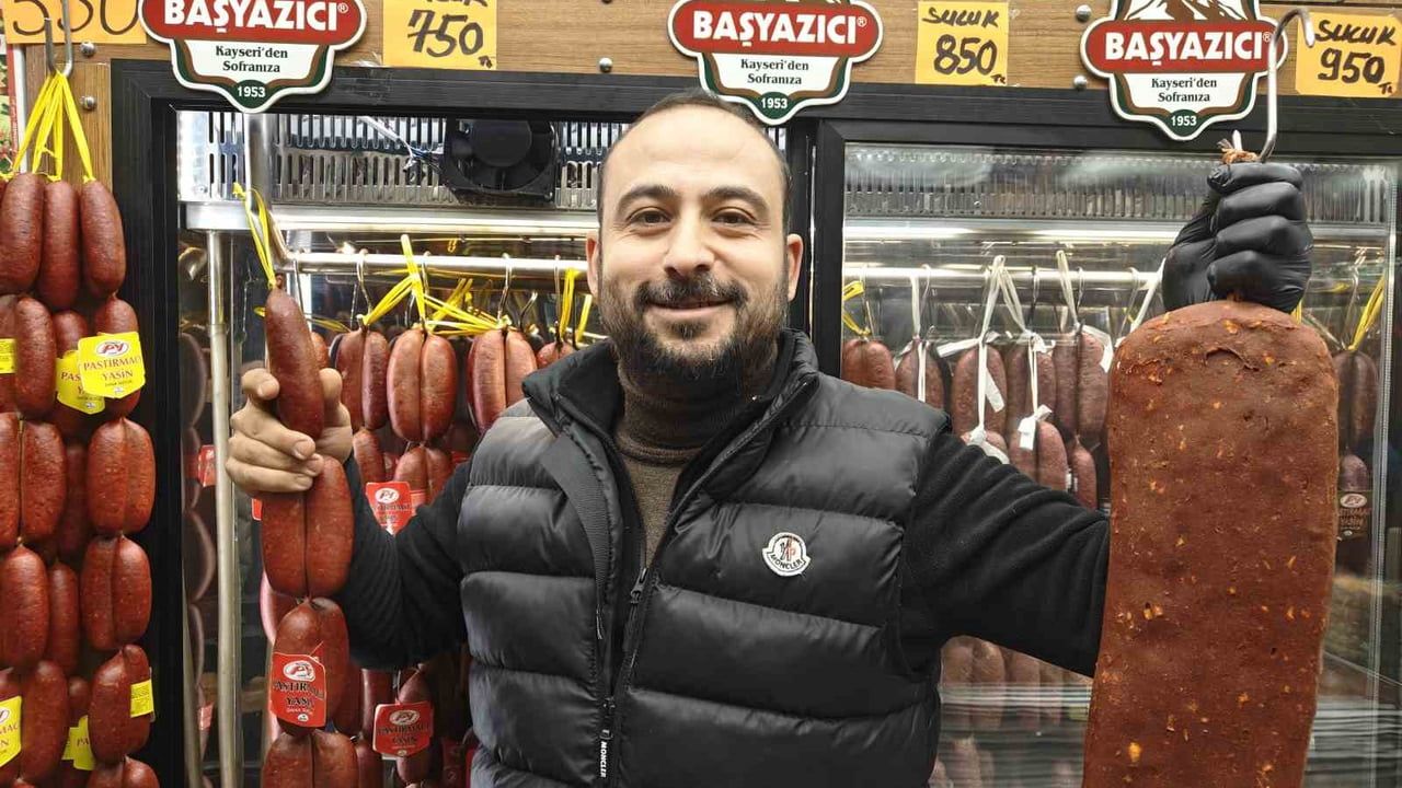 Kayseri'de Kış Pastırmacılara Dopingi: Pastırma ve Sucuk Talebi Arttı