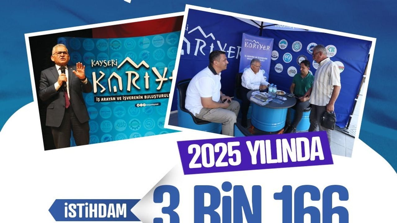 Kayseri Kariyer 1 Yılda 3 bin 166 Kişiyi İstihdama Kavuşturdu