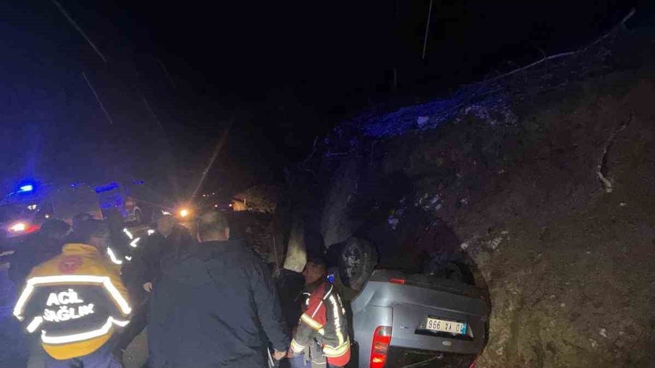 Kazdağları'nda Otomobil Takla Attı — Yaralılar Hastaneye Kaldırıldı