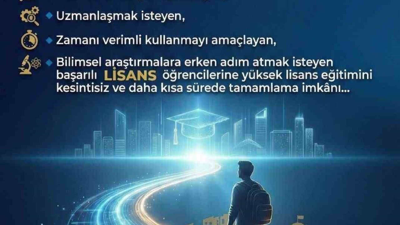 KBÜ'de Bütünleşik Yüksek Lisans Başvuruları 12-23 Ocak 2026'da Başlıyor