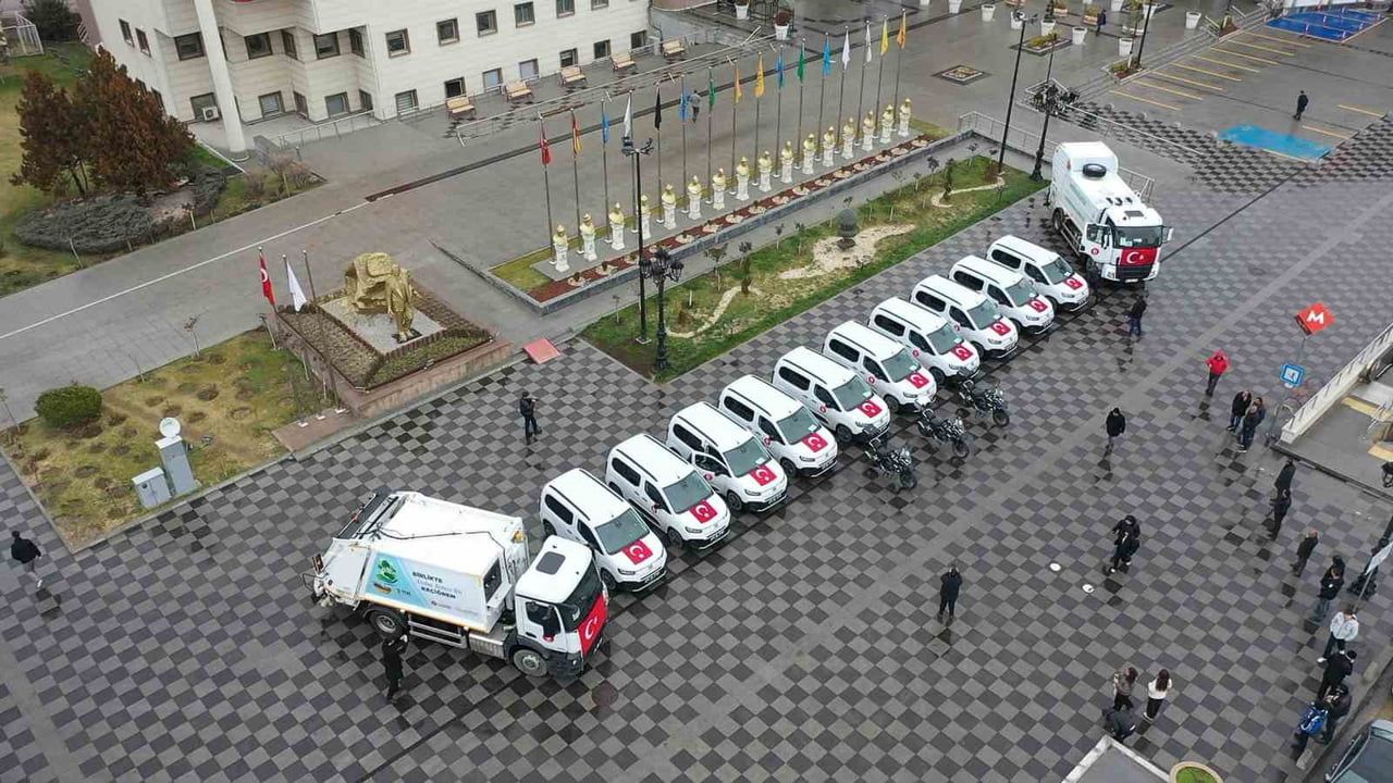 Keçiören Belediyesi araç filosunu 15 yeni araçla güçlendirdi