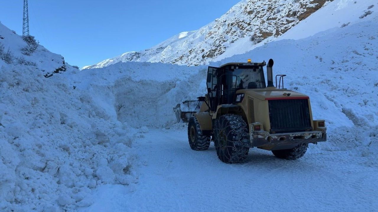 Kemaliye'de Başpınar-Başbağlar Yolunda Çığ: Ekipler Hızla Müdahale Ediyor