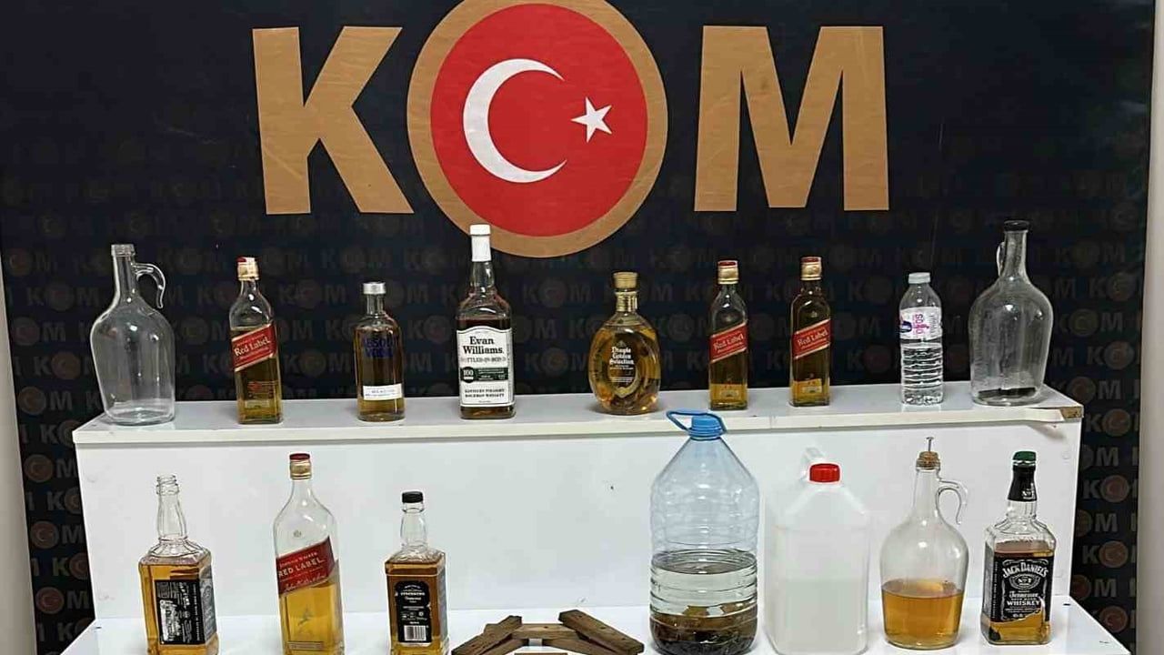 Kırşehir'de 20,25 Litre Kaçak Alkol Ele Geçirildi