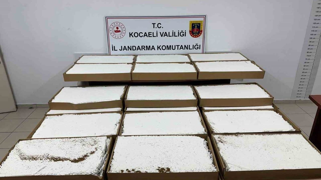 Kocaeli'de 1 milyon makaron ele geçirildi — Piyasa değeri 3 milyon 500 bin TL
