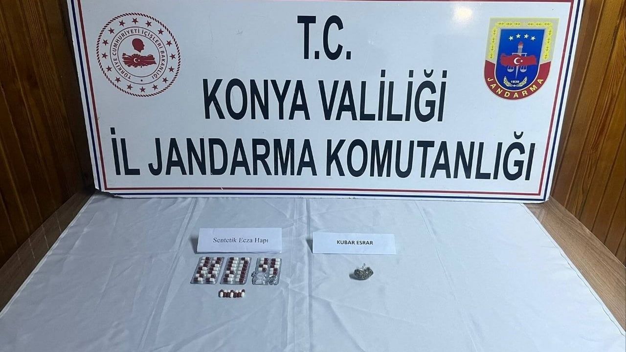 Konya'da jandarma 11 operasyonda uyuşturucuya darbe: 7 tutuklama