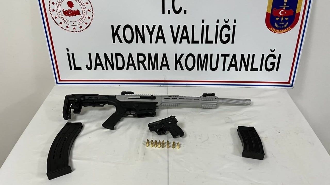 Konya'da Jandarma'nın Silah Operasyonu: 2 Tutuklama