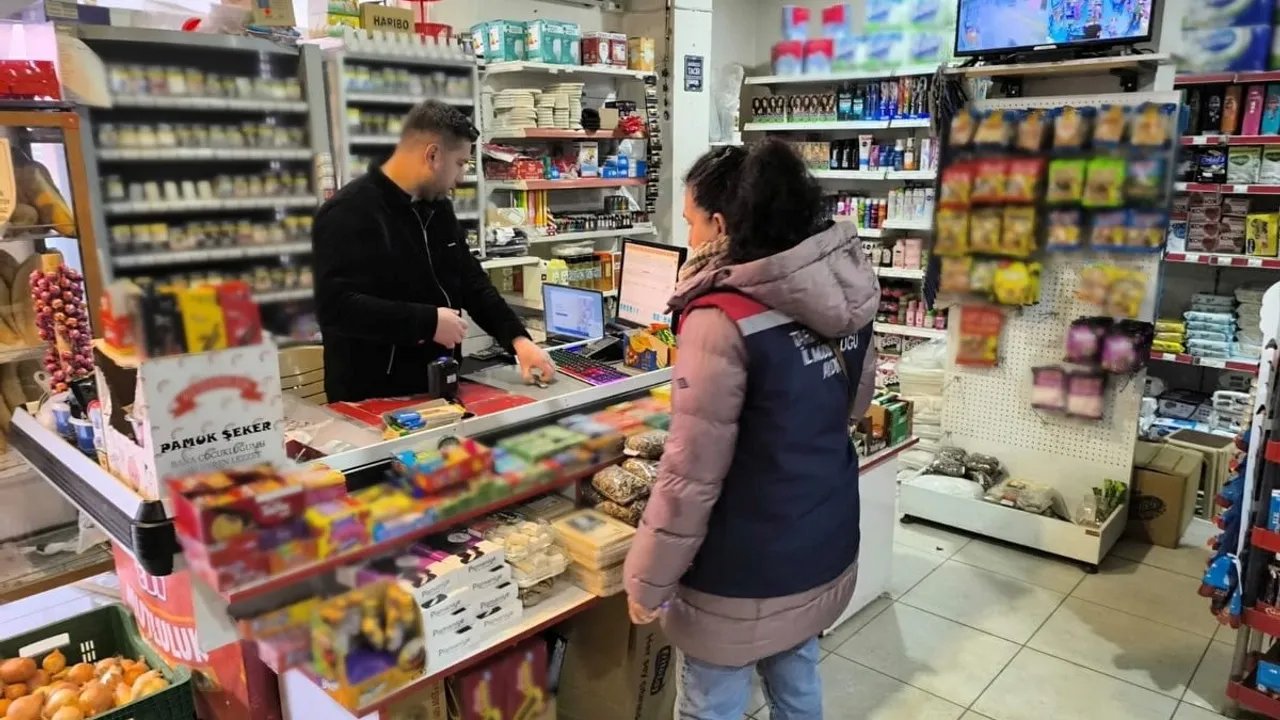 Köşk’te Market ve Bakkallarda Fiyat ile Etiket Denetimi