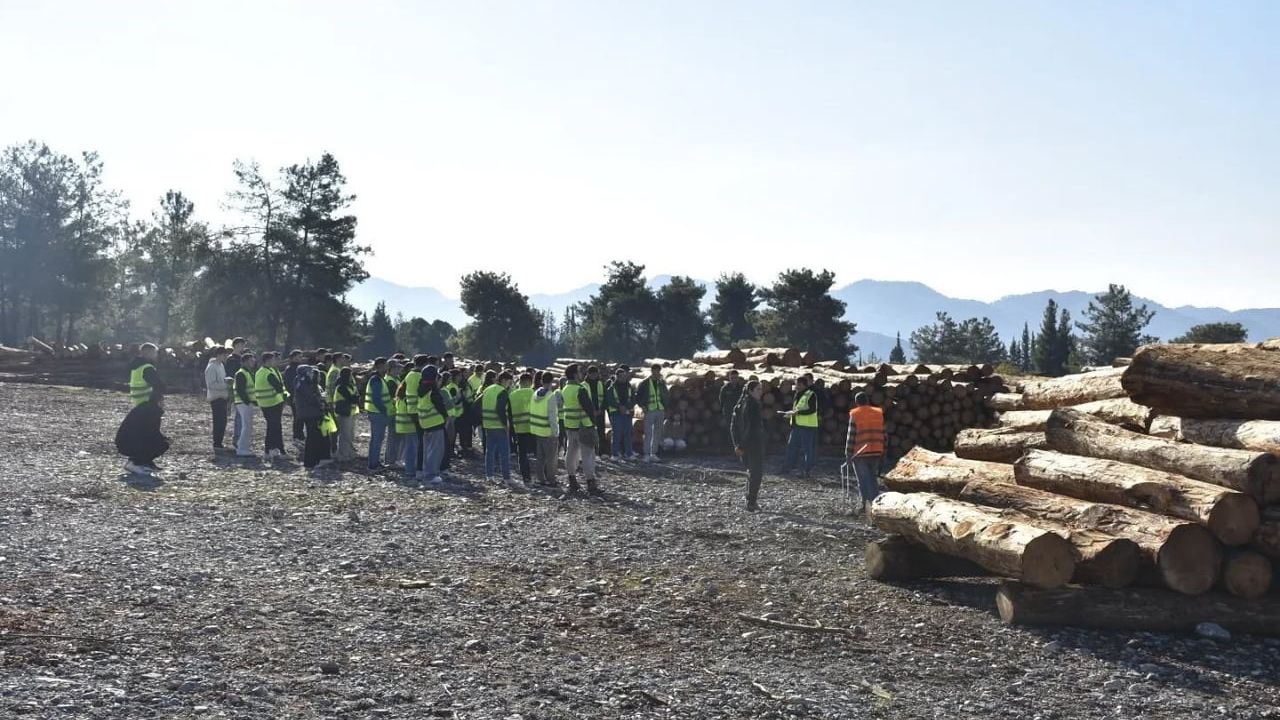 Köyceğiz MYO Ormancılık Öğrencileri Zeytinalanı'nda Uygulamalı Arazi Eğitimi