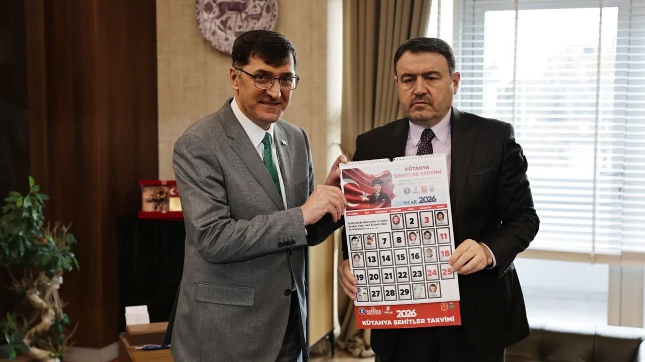 Kütahya Şehitler Takvimi Valiliğe Takdim Edildi