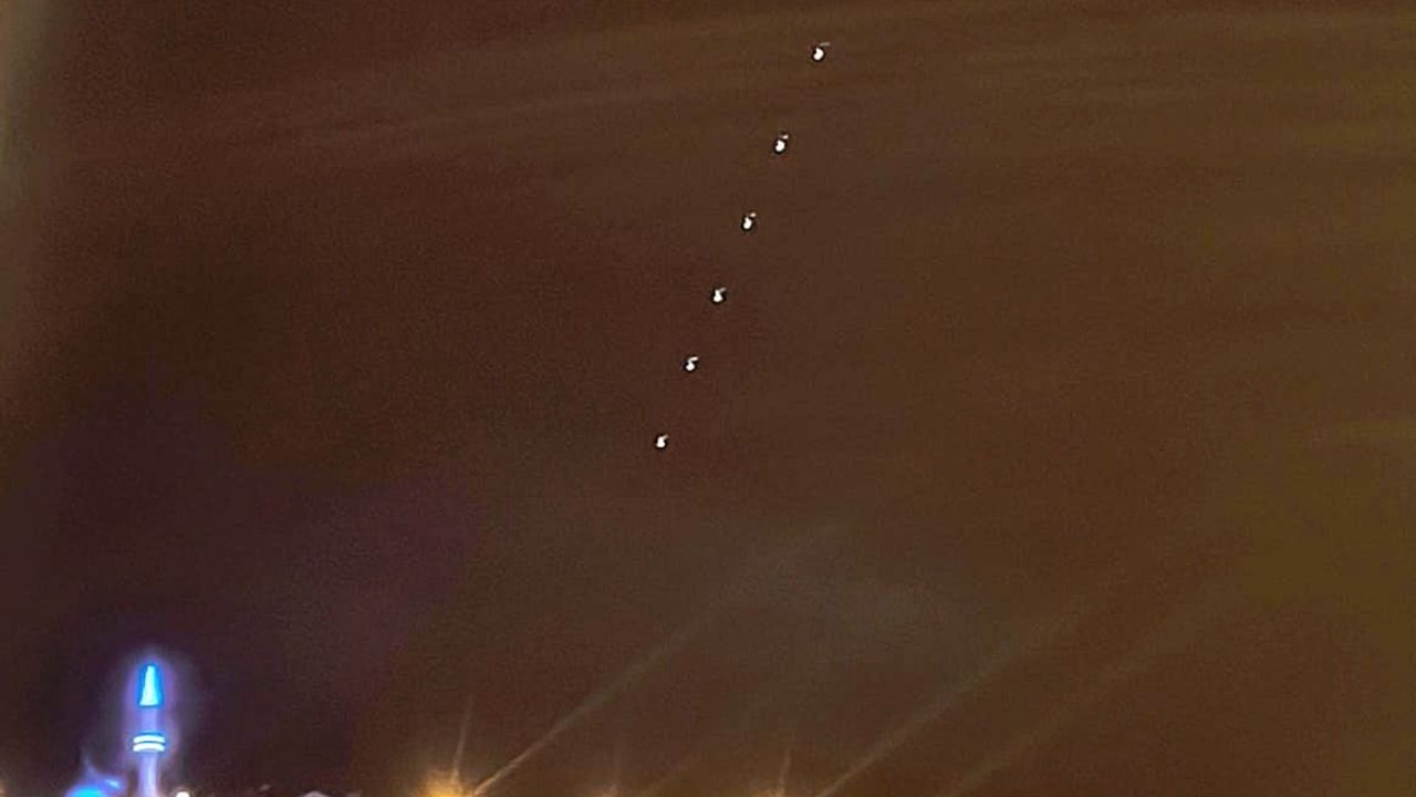 Kütahya ve Tavşanlı semalarında Starlink ışıkları görüntülendi