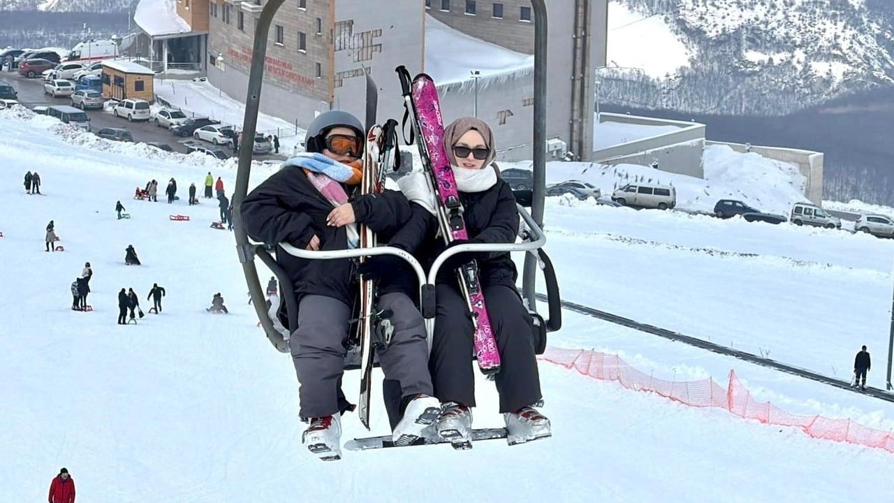 Ladik Akdağ Kayak Merkezi'ne Hafta Sonu Ziyaretçi Akını