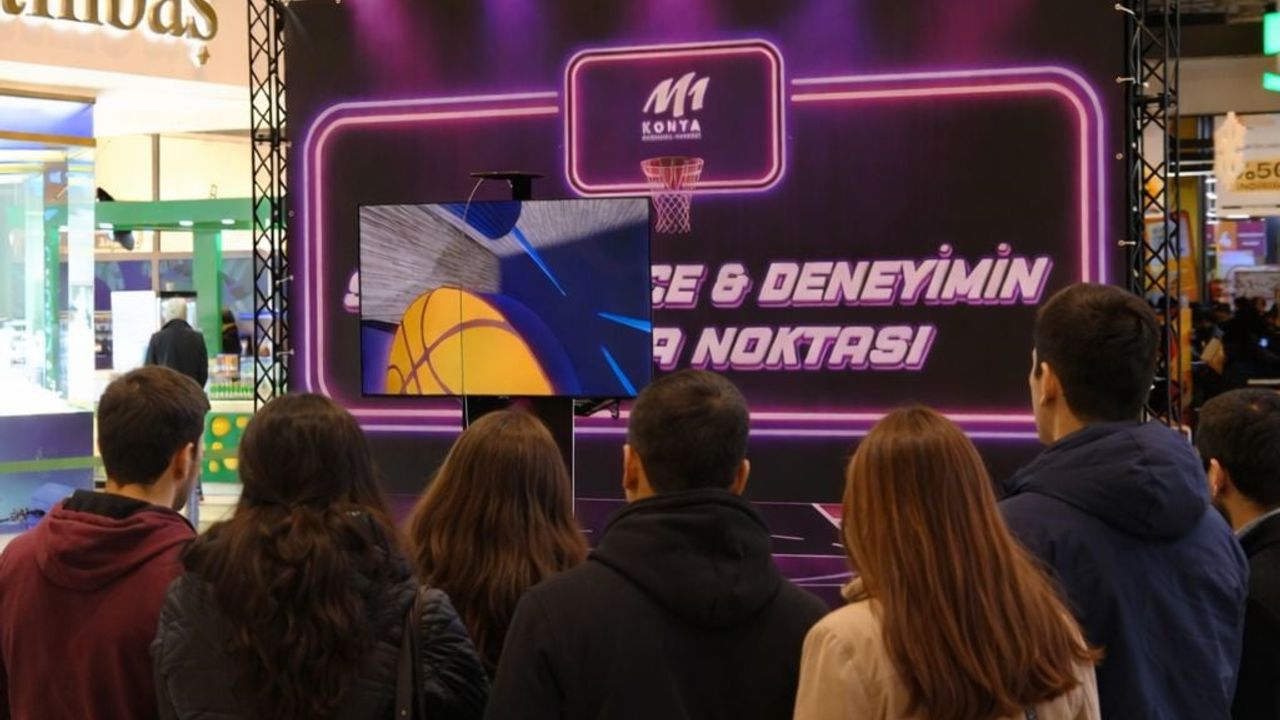 M1 Konya AVM'de VR Basketbol Etkinliği Yoğun İlgi Gördü