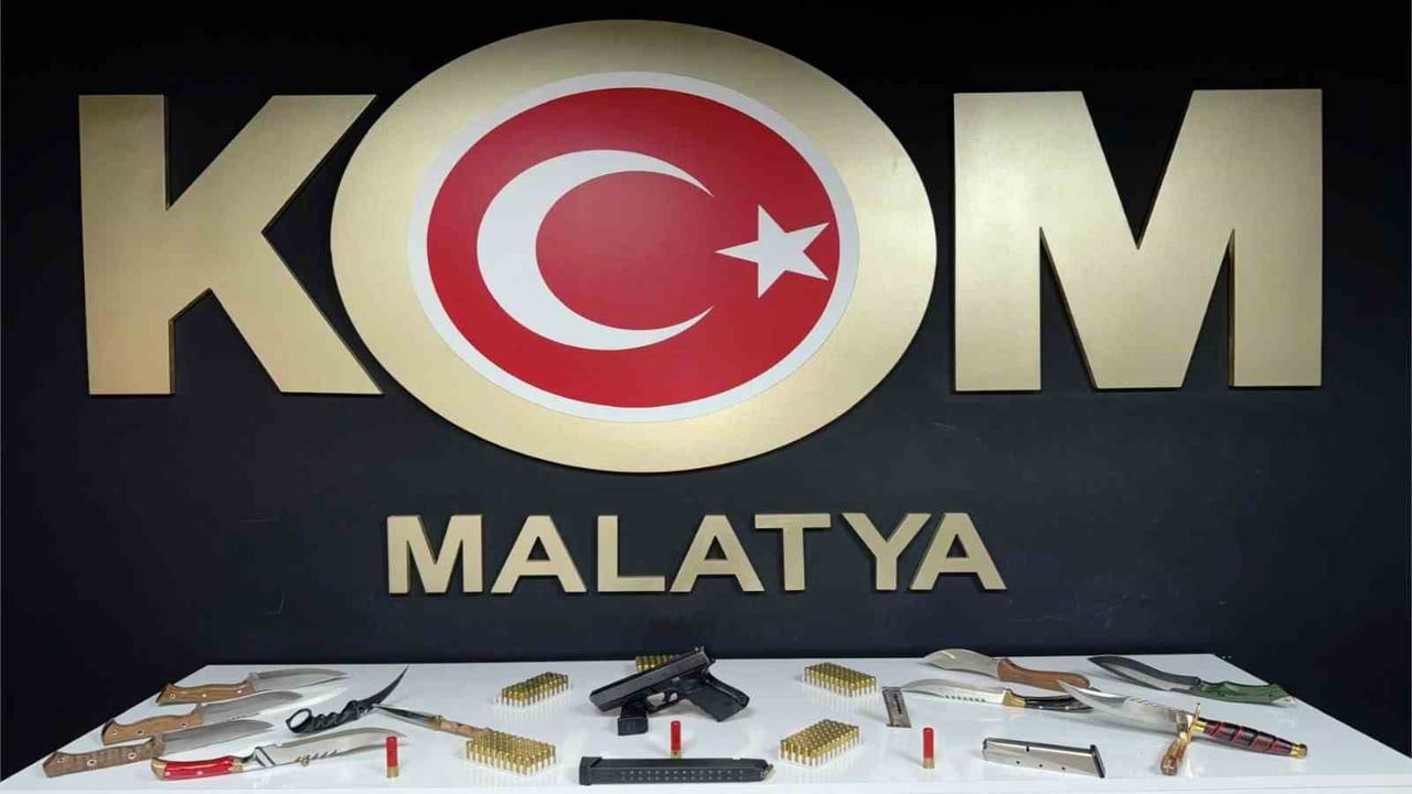 Malatya'da Kaçak Silah Operasyonu: 4 Gözaltı, 4 Silah Ele Geçirildi