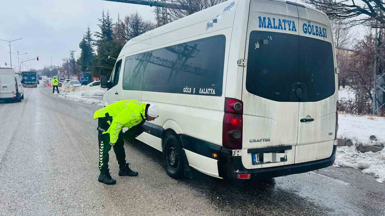 Malatya'da Kış Lastiği Denetimleri Artıyor