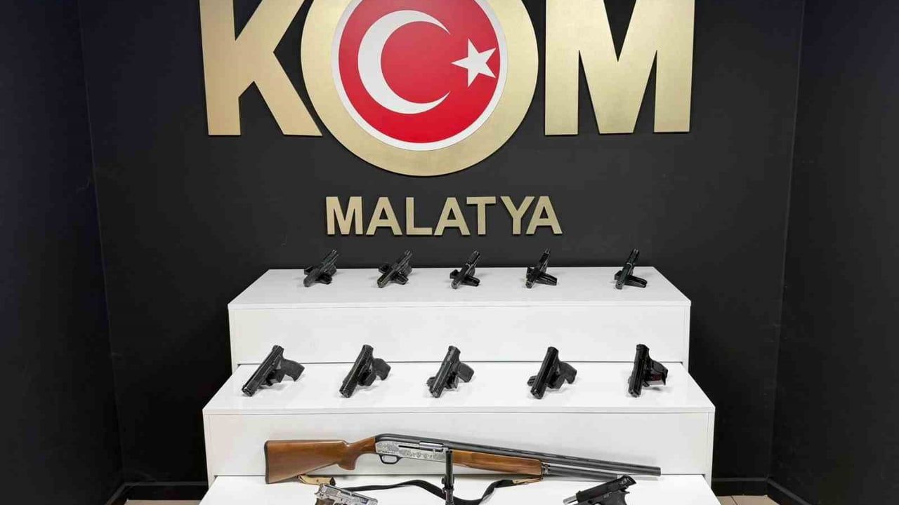 Malatya'da Ruhsatsız Silah Operasyonu: 12 Tabanca, 3 Gözaltı