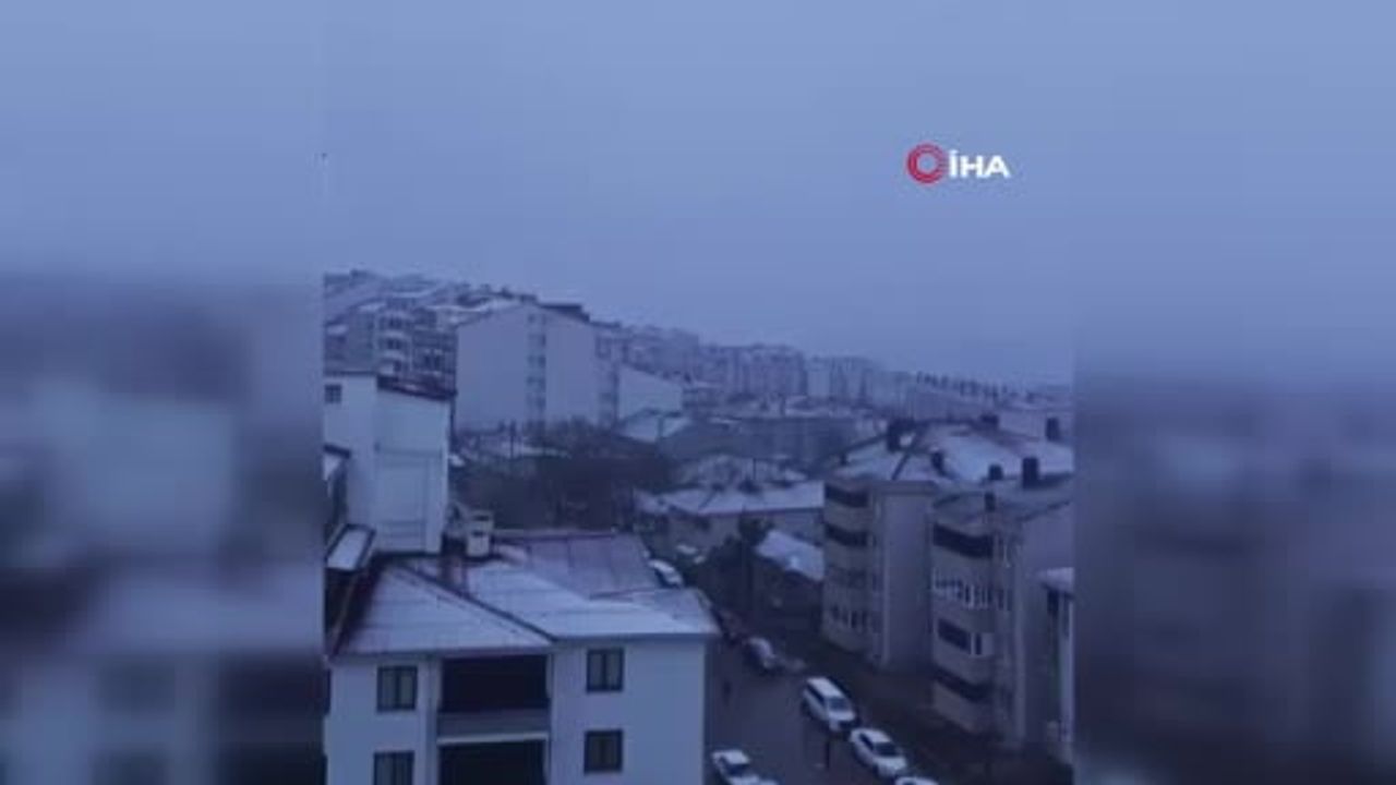 Malkara Beyaza Büründü: Kartpostallık Kar Görüntüleri