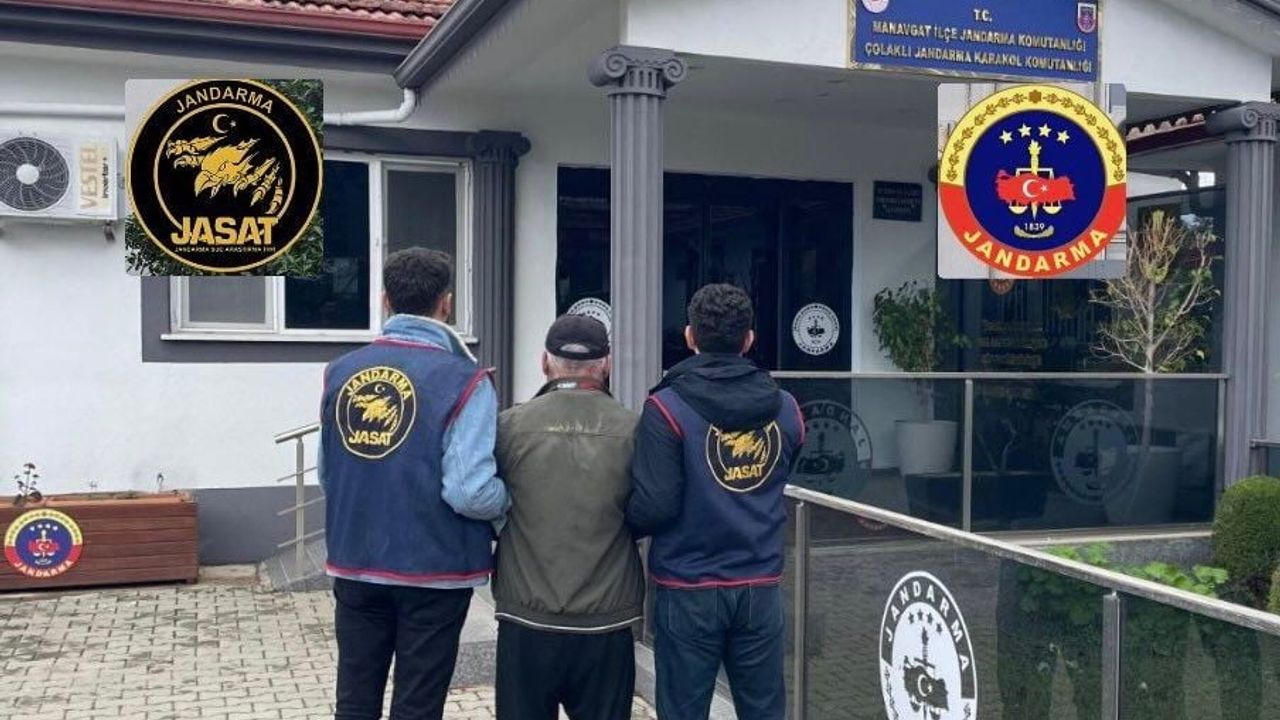 Manavgat'ta 26 yıl 3 ay hapis cezası bulunan şüpheli JASAT tarafından yakalandı