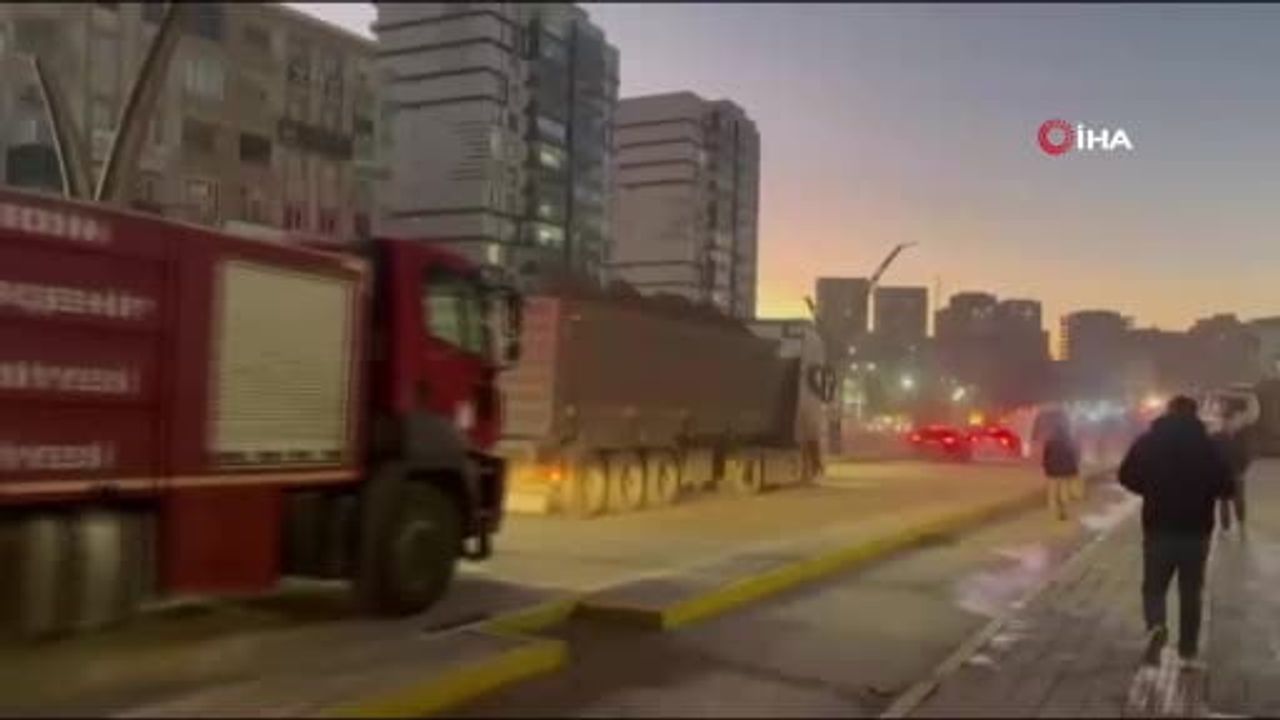 Mardin'de kireç fabrikasında yangın söndürüldü