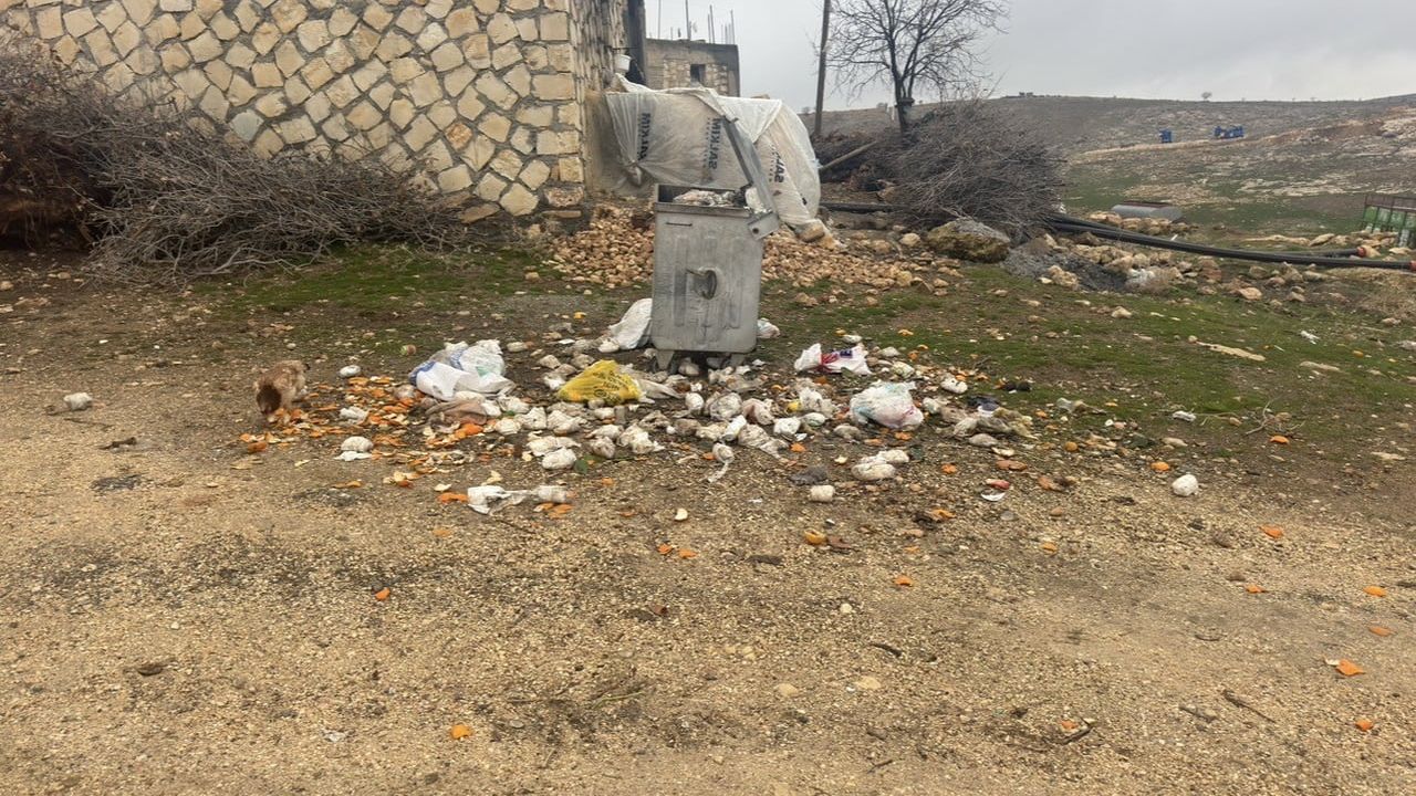 Mazıdağı'nda yaklaşık 10 gündür çöp krizi: Köylüler tepki gösterdi