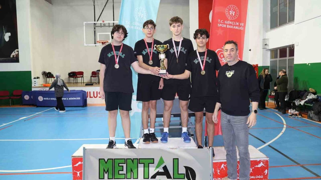 Menteşe Anadolu Lisesi Masa Tenisi Takımı Üst Üste 3. İl Şampiyonluğu