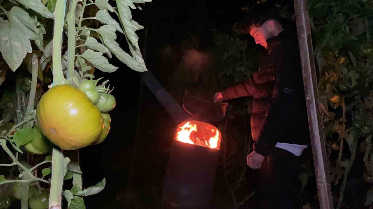 Mersin'de Zirai Don Alarmı: Erdemli'de Seralarda Sobayla Nöbet