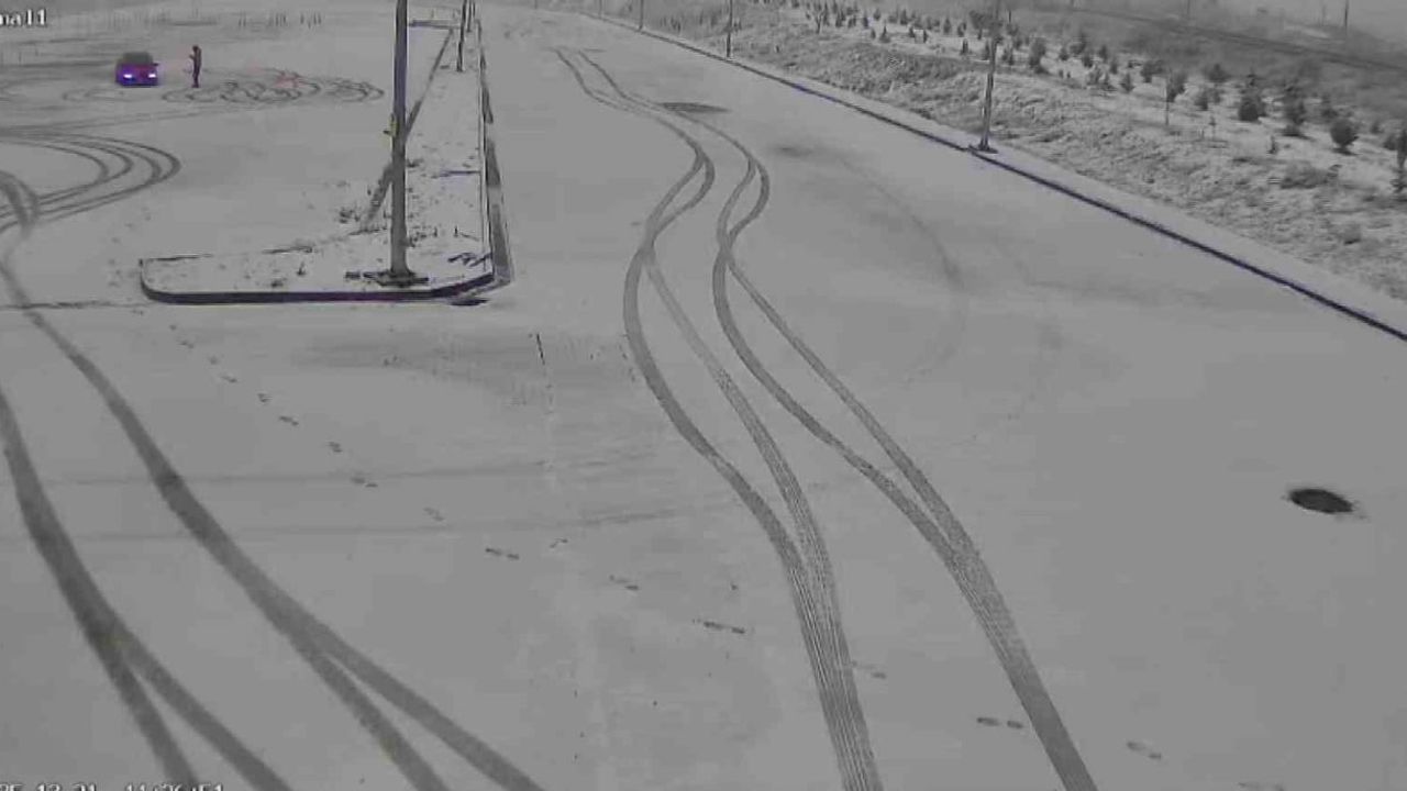 Merzifon'da Karla Kaplı Sınav Parkurunda Drift: 2 Sürücüye 92 bin 784 TL Ceza