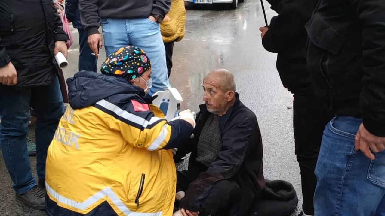 Muratlı'da motosiklet yayaya çarptı: 1 yaralı