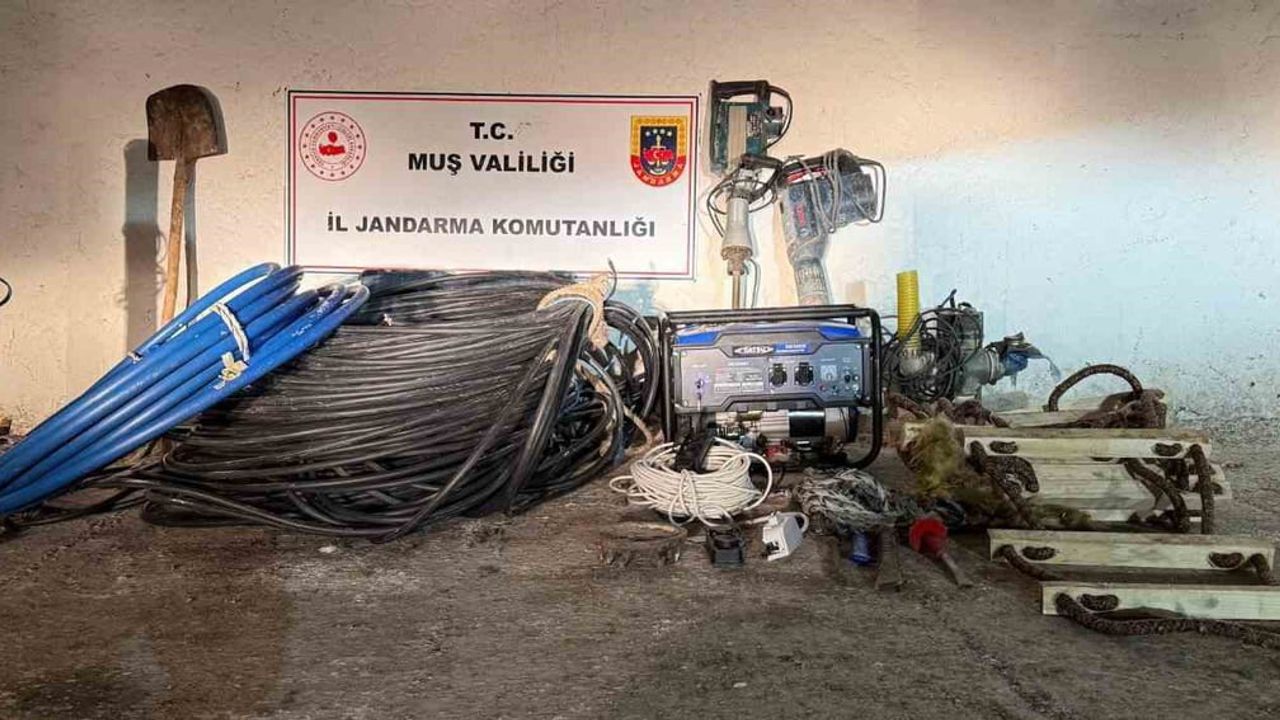 Muş'ta Malazgirt'te Kaçak Kazı Operasyonu: 2 Gözaltı