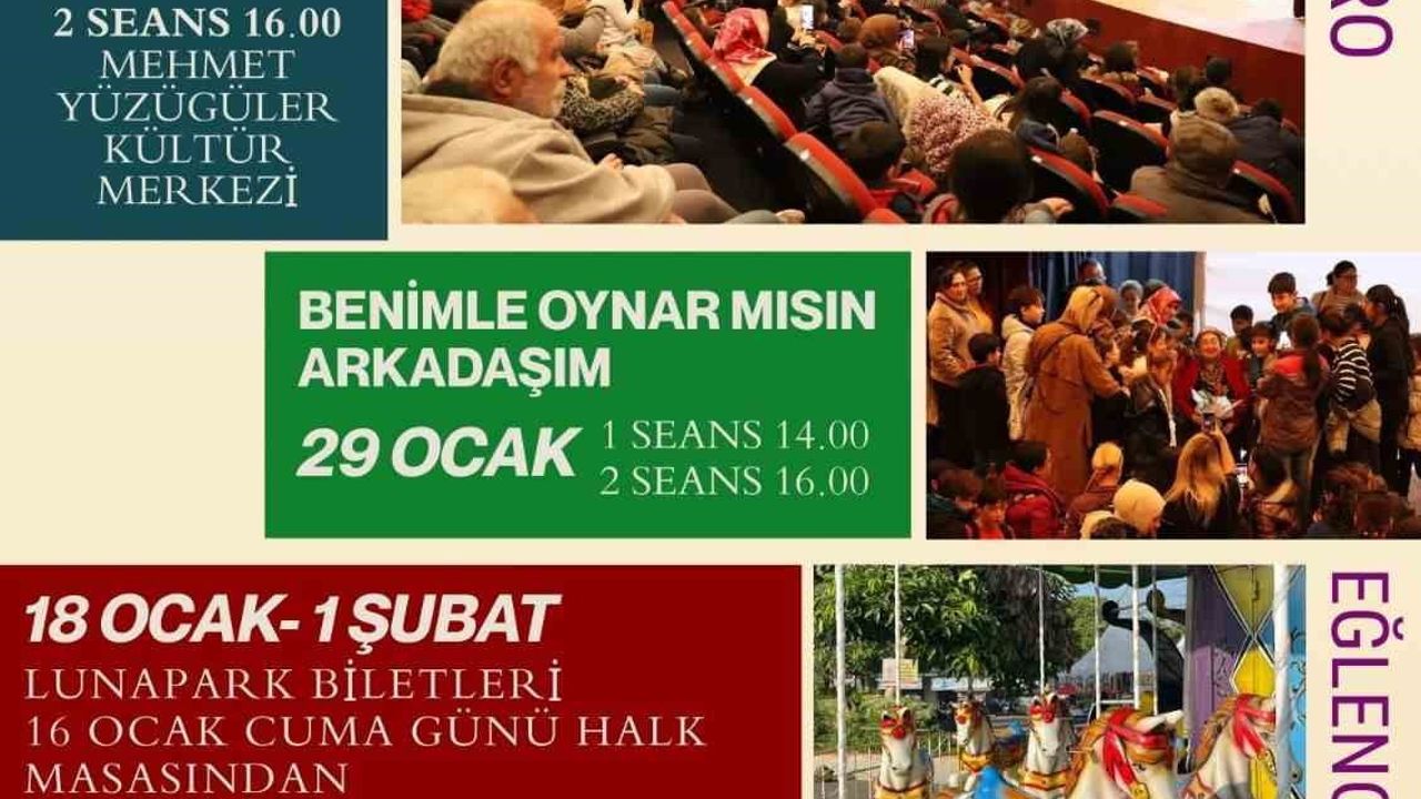 Nazilli Belediyesi'nden Çocuklara Ücretsiz Yarıyıl Etkinlikleri (18 Ocak-1 Şubat)