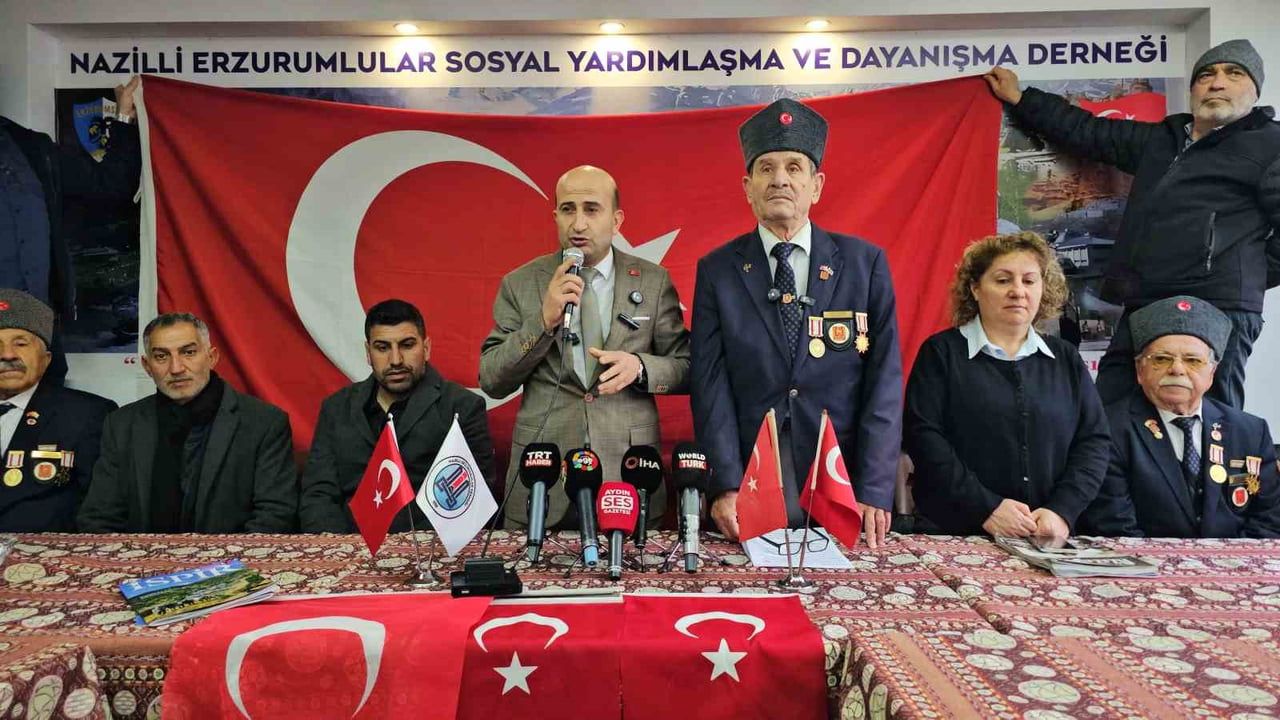 Nazilli'de Tüm Dernekler Türk Bayrağına Yapılan Saldırıyı Birlikte Kınadı