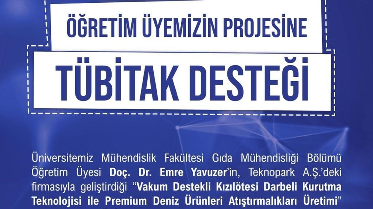 NÖHÜ’lü Doç. Dr. Emre Yavuzer’in Projesine TEYDEB 1507 Desteği