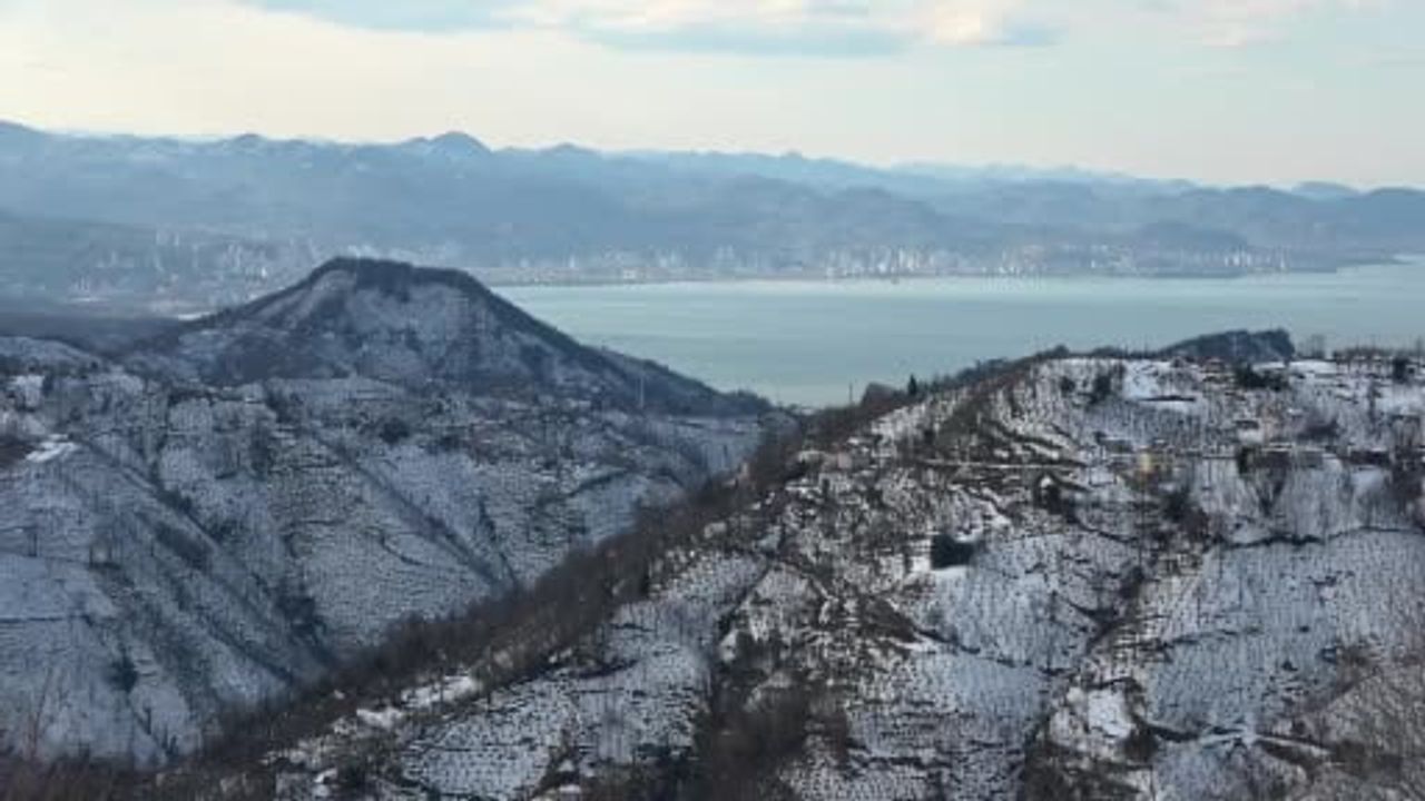 Ordu'nun Yüksek Kesimlerinde Kartpostallık Kar Manzaraları