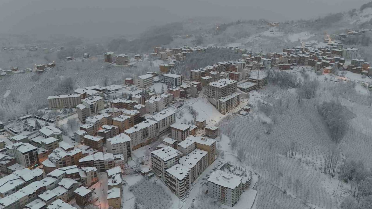 Ordu'nun Yüksek Kesimlerinde Yeni Yılın İlk Karı: Yaylalar Beyaza Büründü