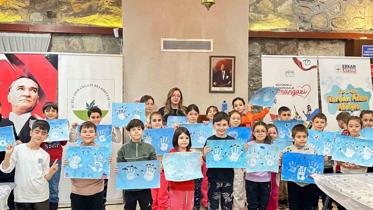 Osmangazi'de Yap-Çiz-Eğlen Kardan Adam Atölyesiyle…