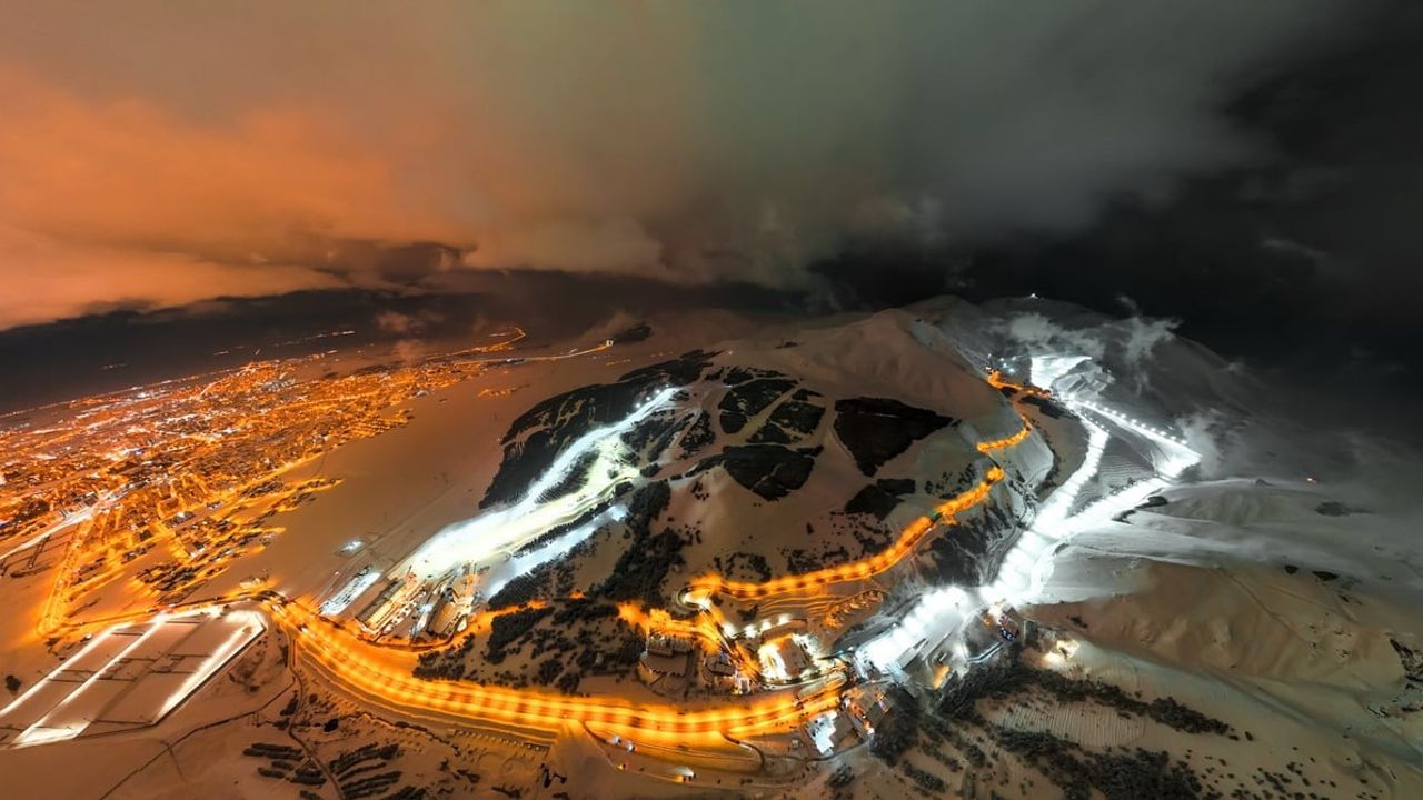 Palandöken'de 2 Metre 32 santimetre ile kar kalınlığı rekoru