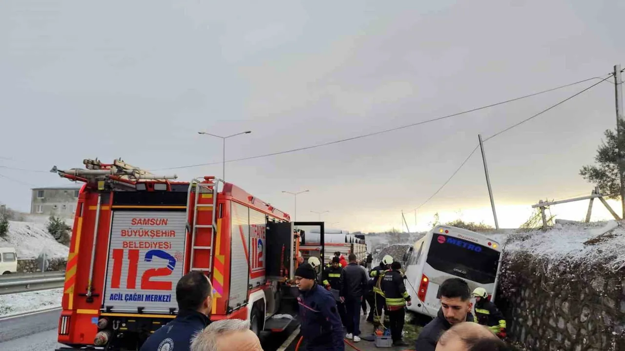 Samsun Bafra'da midibüs kazası: 1 ölü, 3 yaralı