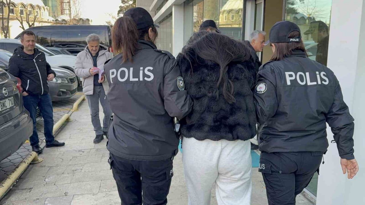 Samsun'da sosyal medyadan polis ve bekçilere hakaret eden kadın tutuklandı