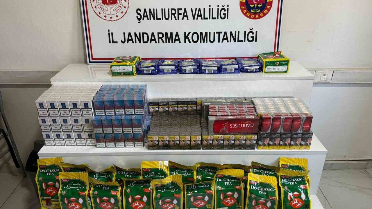 Şanlıurfa Viranşehir'de Jandarma 9 bin 170 Paket Gümrük Kaçağı Sigara Ele Geçirdi