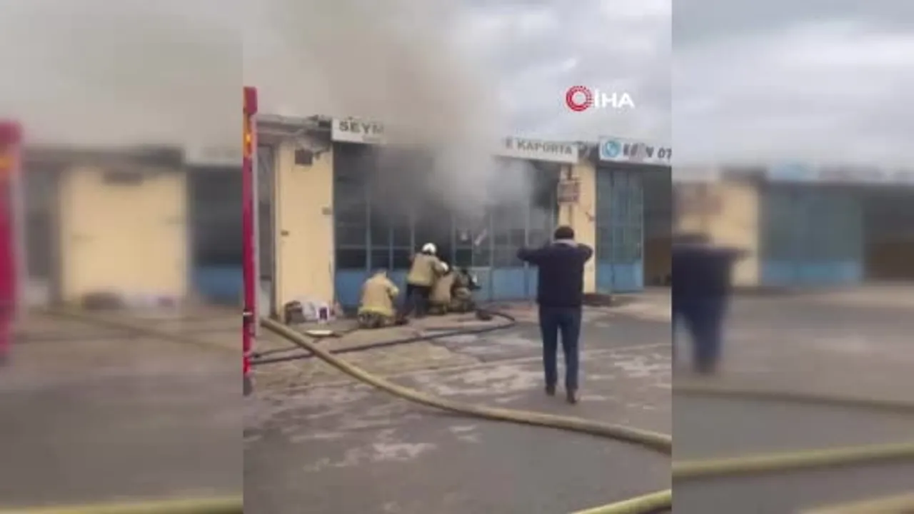 Silivri Sanayi Sitesi'nde Yangın: Çırakların Dikkati Facianın Önünü Kesti