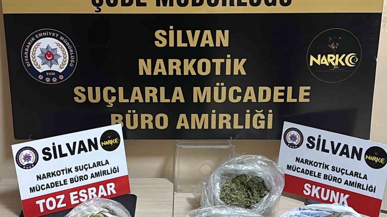Silvan’da şafak operasyonu: 600 gram uyuşturucu, 1 tutuklama