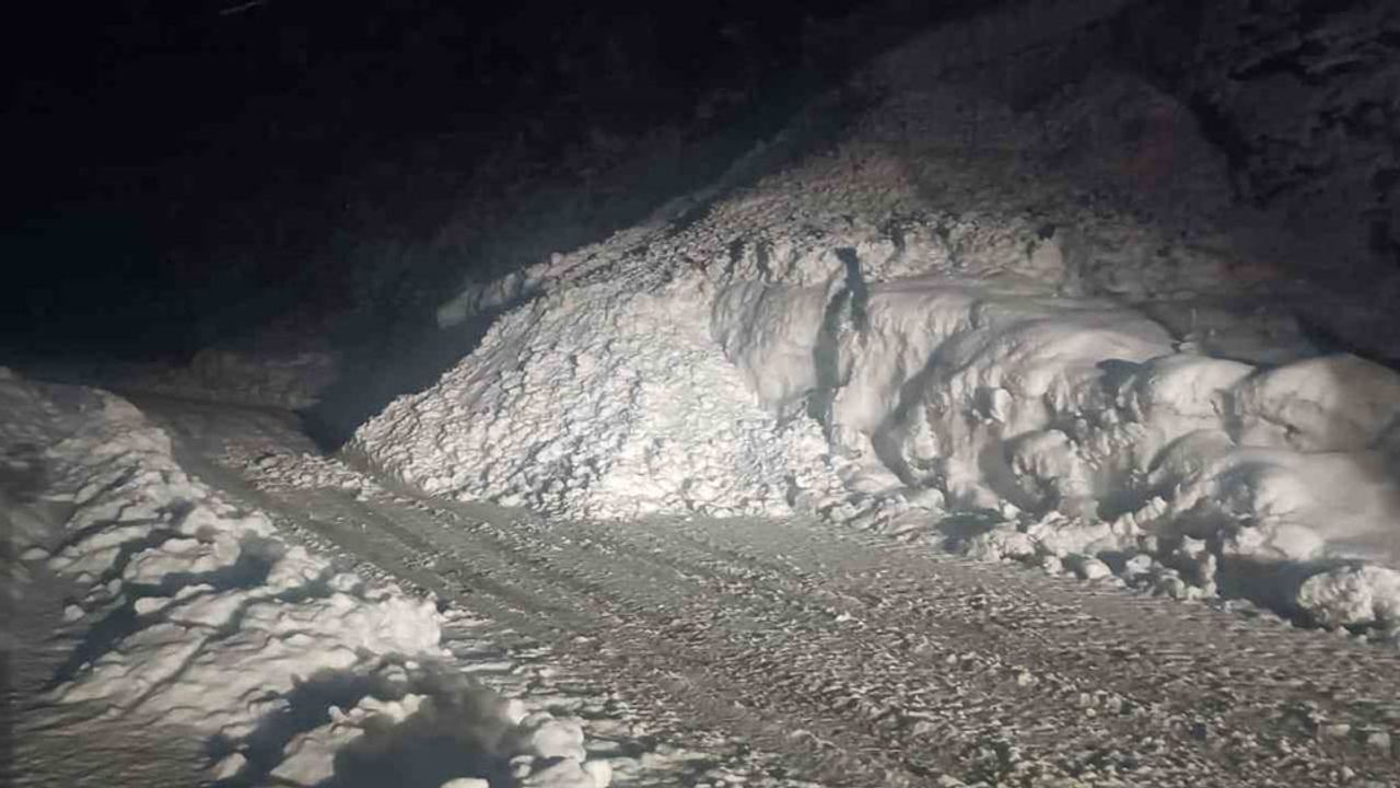 Şırnak-Beytüşşebap Yoluna Çığ Düştü — Ulaşım 2 Saat Kapalı