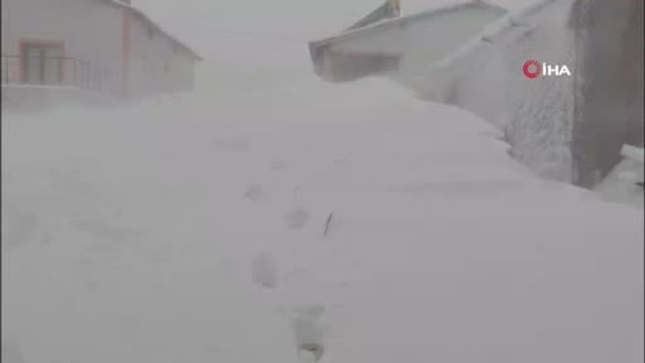 Sivas'ta Kar 3 Metreye Vardı: Altınyayla'da Tipi Hayatı Felç Etti
