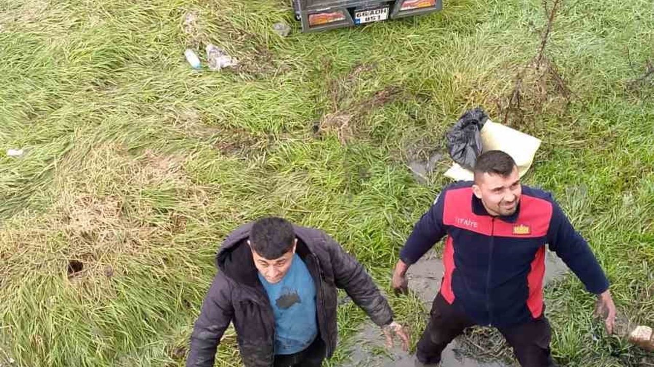 Sorgun'da Dere Yatağına Düşen Vatandaş İtfaiye Tarafından Kurtarıldı