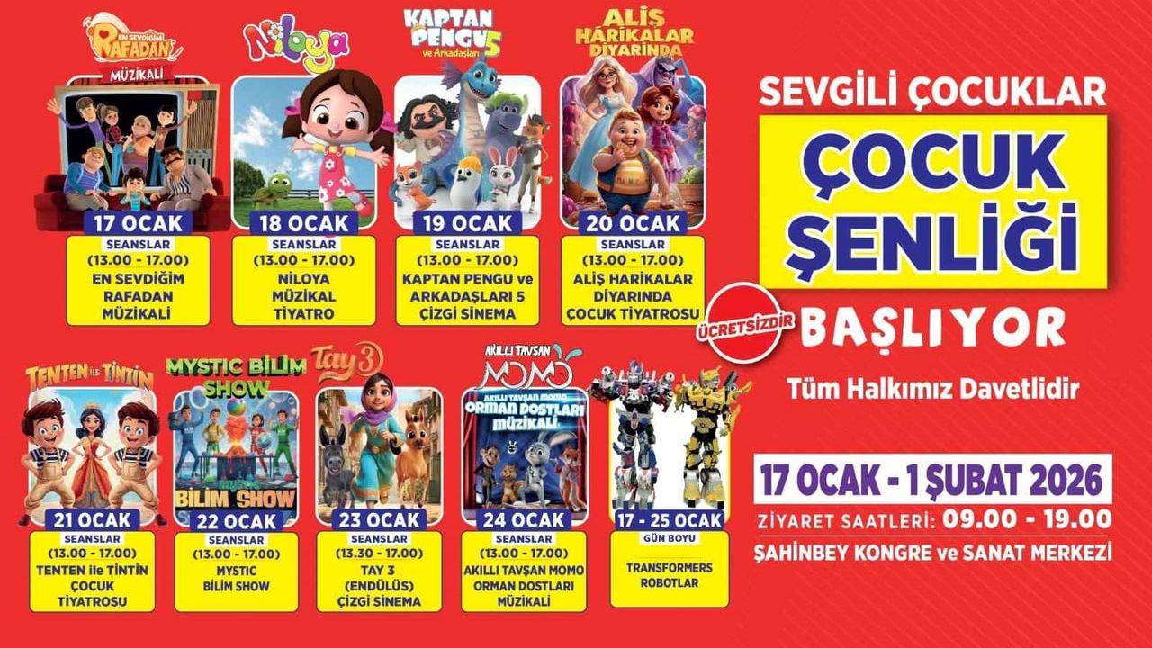 Tahmazoğlu'ndan Şahinbey Çocuk Şenliği Daveti