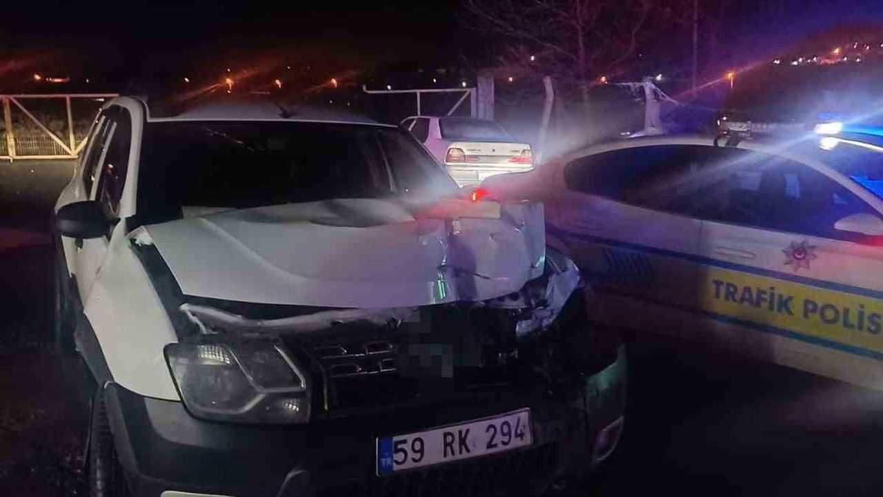 Tekirdağ'da alkollü sürücü elektrikli bisikletliye çarpıp kaçtı, sanayide yakalandı