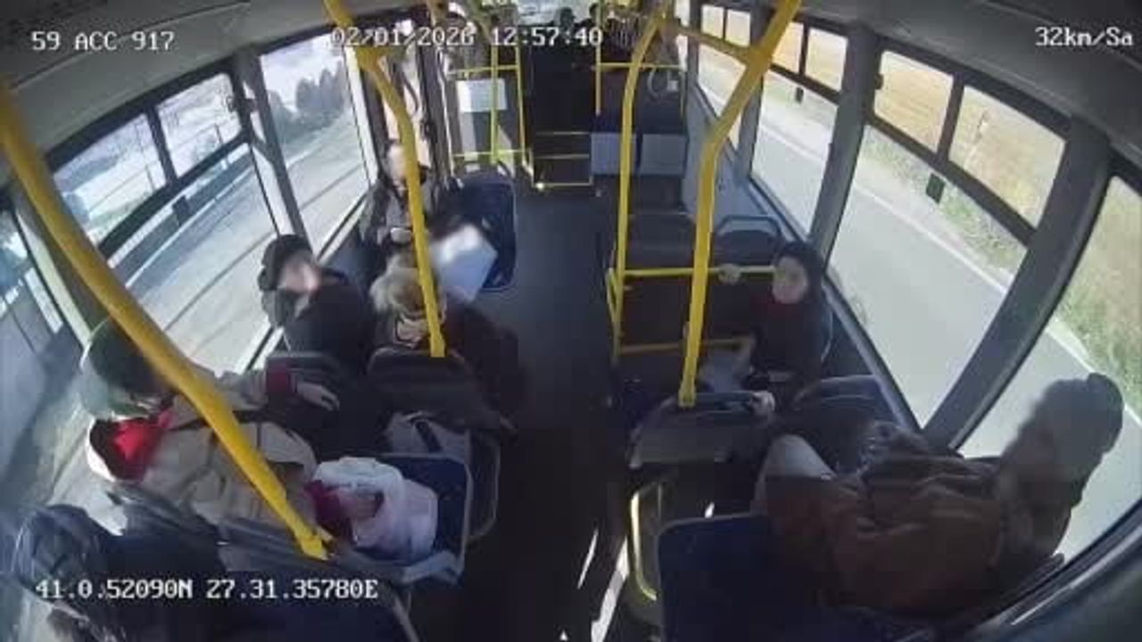 Tekirdağ'da otobüste fenalaşan vatandaşı hastaneye…