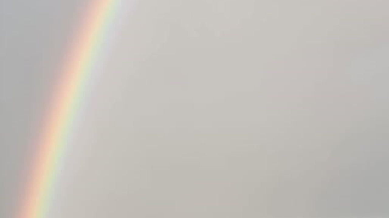 Tekirdağ Hayrabolu'da Gökkuşağı Görsel Şöleni