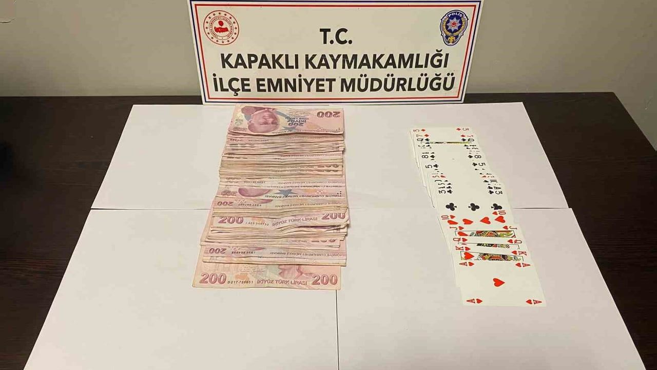 Tekirdağ Kapaklı'da Kumar Operasyonu: 7 Kişiye 81 Bin 228 TL Ceza