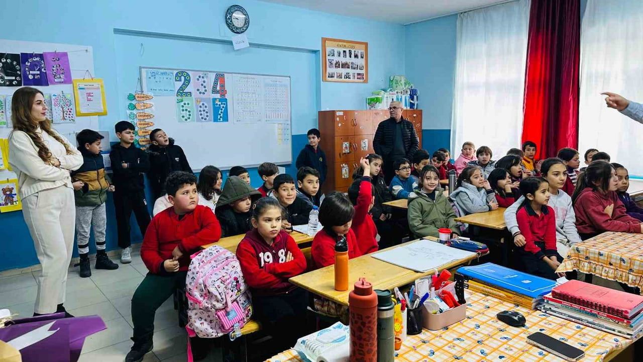 Tırazlar Hüseyin Gümüşlü İlkokulu'nda Yazar Buluşması: Volkan Kaz Minik Okurlarla