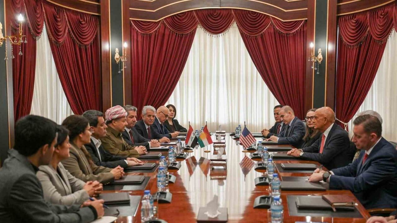 Tom Barrack Erbil'de Mesut Barzani ve Mazlum Abdi ile Bir Araya Geldi